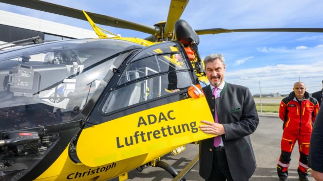 Ministerpräsident Dr. Markus Söder zu Besuch beim ADAC Luftrettung Campus in Oberpfaffenhofen.