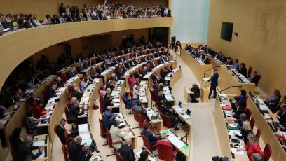 Ministerpräsident Dr. Markus Söder am 18. April 2018 im Plenarsaal des Bayerischen Landtags.