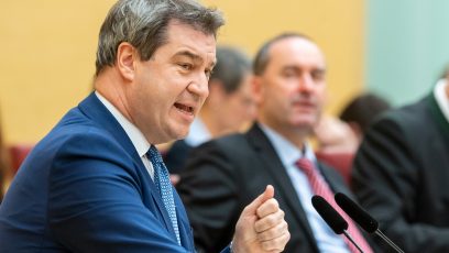 Ministerpräsident Dr. Markus Söder, MdL, am 11. Dezember 2018 im Plenarsaal des Bayerischen Landtags.