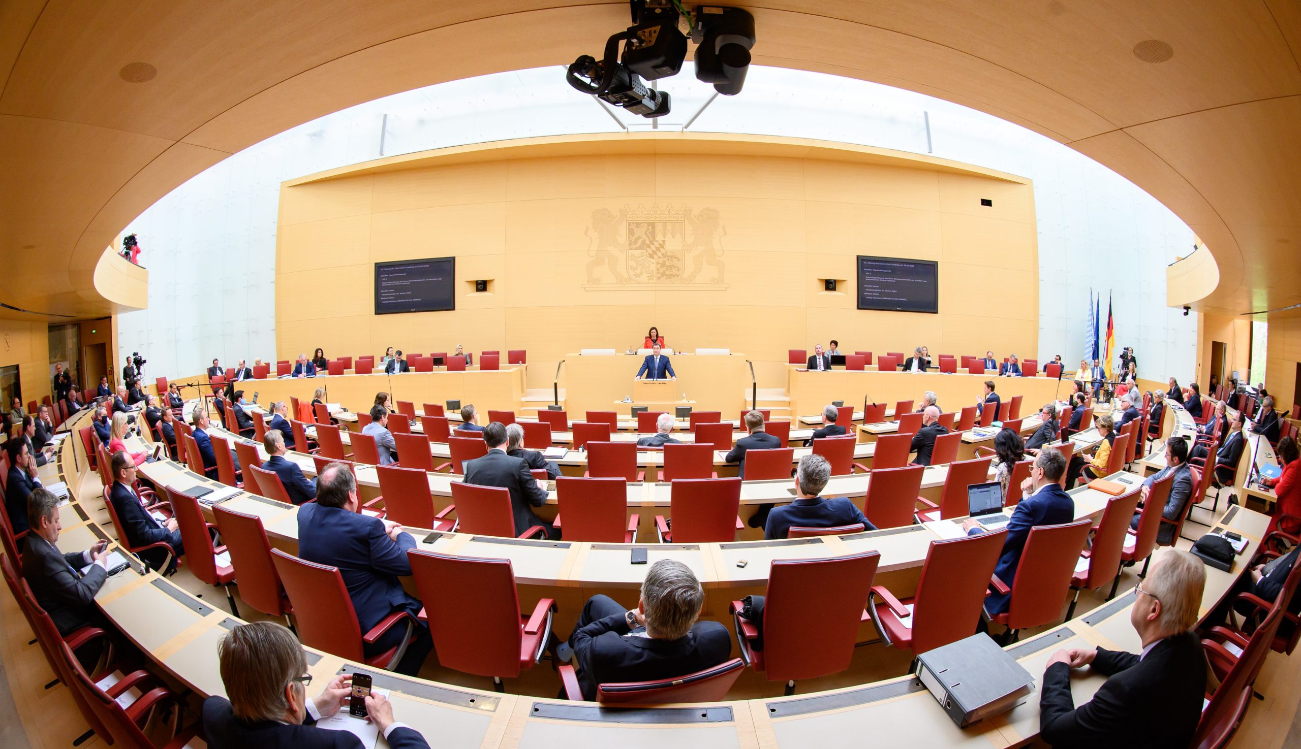 Plenarsaal des Bayerischen Landtags.