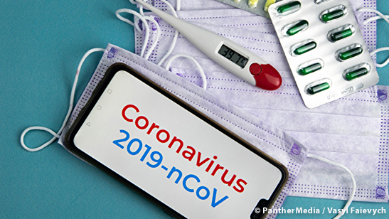 Coronavirus 2019-nCoV: Fiebertherometer, Medikamente. © PantherMedia / Vasyl Faievych