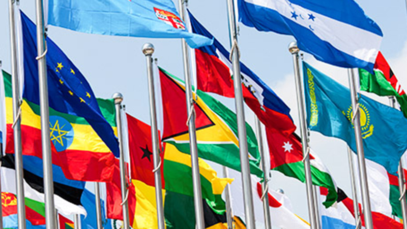 Flaggen von verschiedenen Ländern. © iStock/best-photo