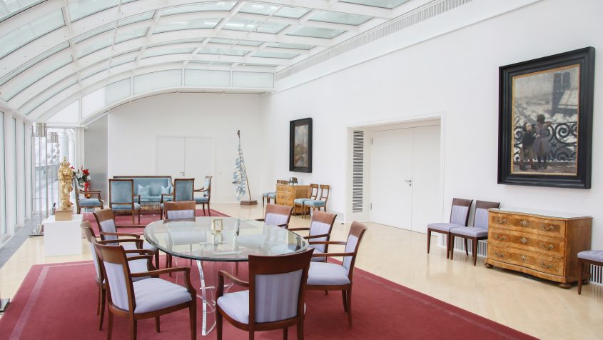 Ort für Staatsgäste und Besprechungen: Das „große Arbeitszimmer“.