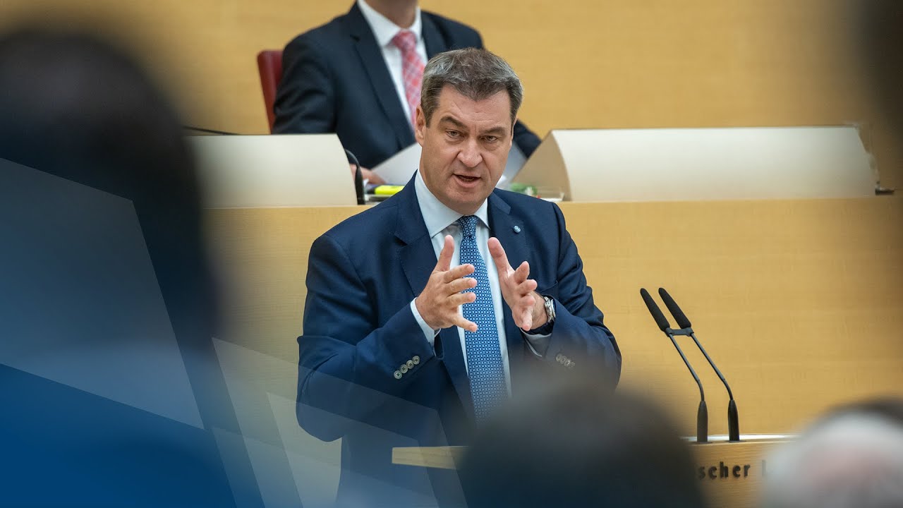 Ministerpräsident Dr. Markus Söder, MdL, hält am 10. Oktober 2019 eine Regierungserklärung zum Thema "Hightech Agenda Bayern".