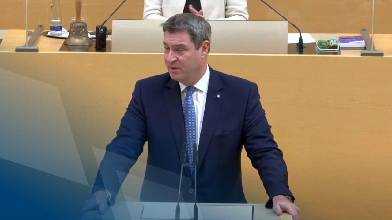 Ministerpräsident Dr. Markus Söder,MdL, hält am 30. Oktober 2020 eine Regierungserklärung zur Corona-Lage vor dem Bayerischen Landtag.