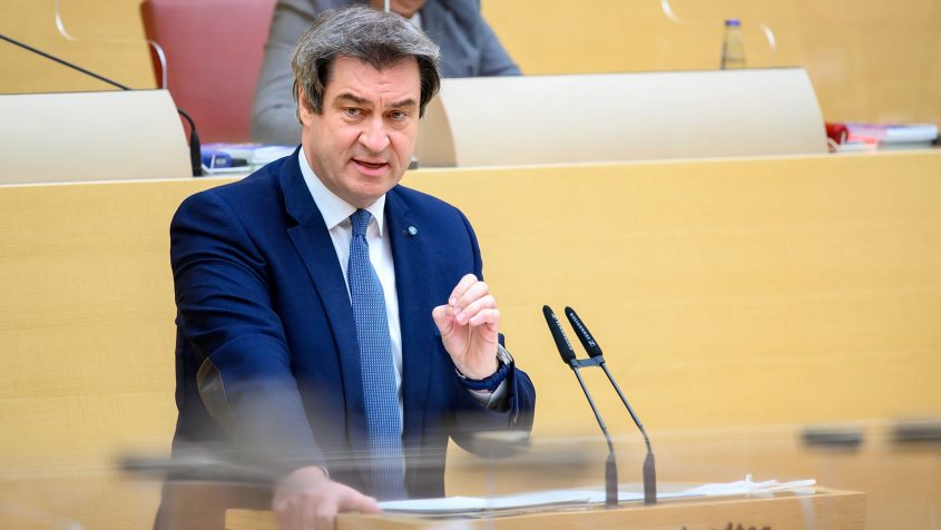 Regierungserklärung von Ministerpräsident Dr. Markus Söder, MdL, zur aktuellen Lage in der Corona-Pandemie.