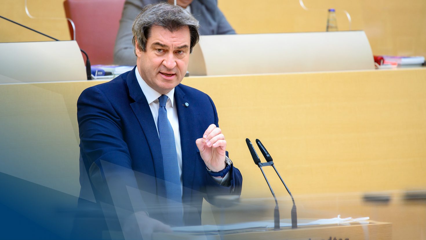 Regierungserklärung von Ministerpräsident Dr. Markus Söder, MdL, zur aktuellen Lage in der Corona-Pandemie.