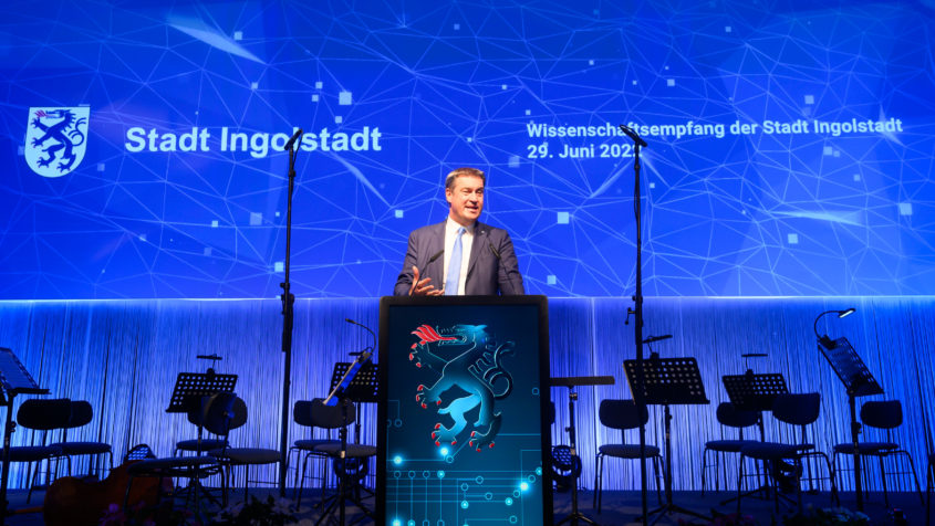 Bayerns+Ministerpraesident+Dr.+Markus+Soeder%3A+Wissenschaftempfang+Ingolstadt