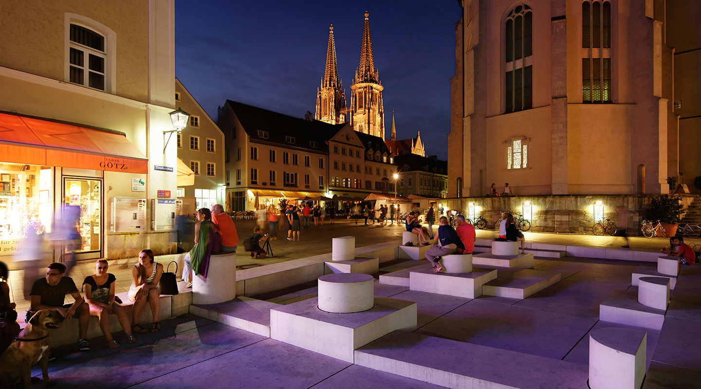 Regensburg Neupfarrplatz. Bild: Kilian Schönberger