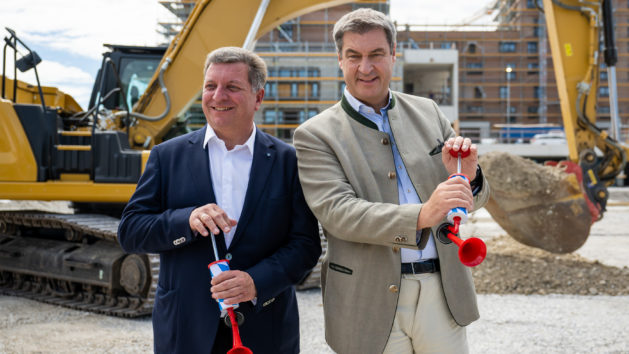 Bauminister Christian Bernreiter und Ministerpräsident Dr. Markus Söder.