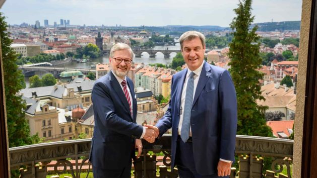 Tschechiens Premierminister Fiala und Ministerpräsident Dr. Söder.