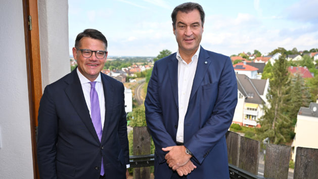 Die Ministerpräsidenten Boris Rhein und Dr. Markus Söder.