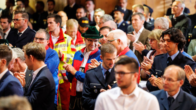 Empfang für die Helfern beim G7-Gipfel und des Zugunglücks bei Burgrain.