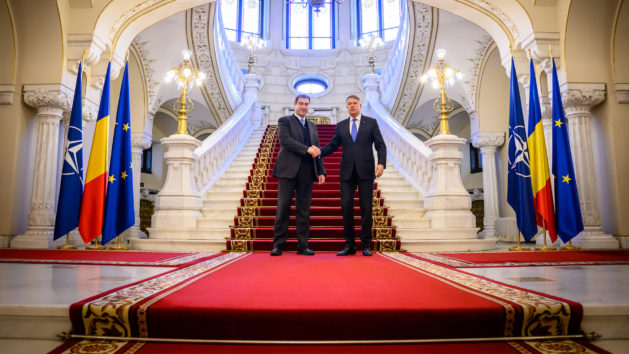 Ministerpräsident Dr. Markus Söder, MdL: "Danke für die Freundschaft und das Miteinander zwischen Bayern und Rumänien und die enge persönliche Verbindung. "
