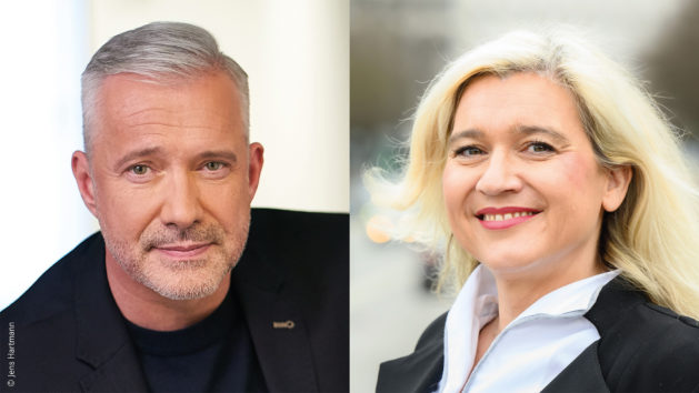 Alexander Herrmann (links) und Europaministerin Melanie Huml, MdL (rechts).