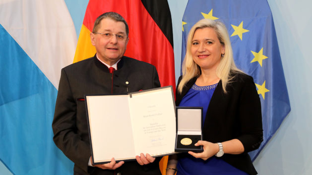 Rudolf Fellner und Europaministerin Melanie Huml.
