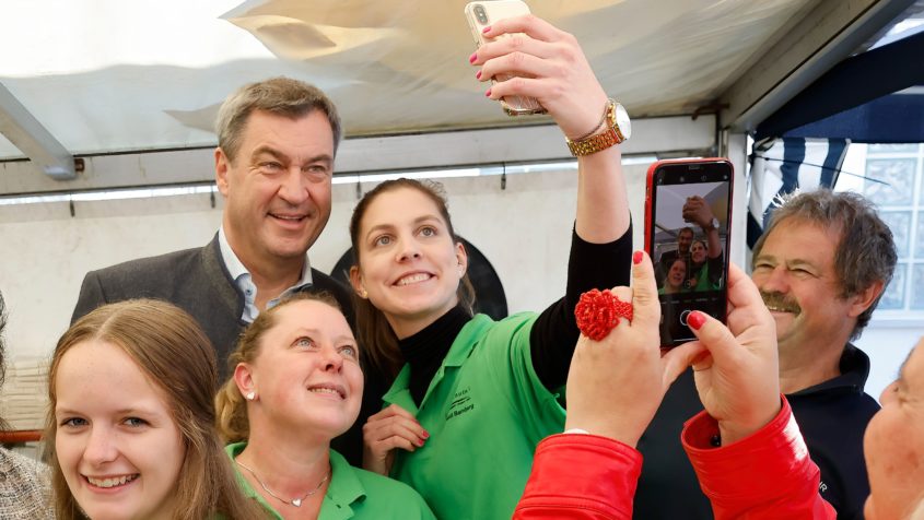 Selfie mit dem Ministerpräsidenten auf dem Genusstag.