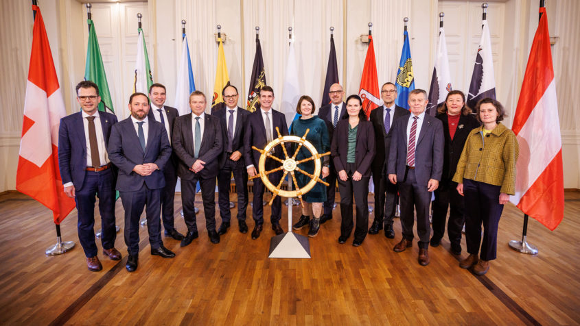 Gruppenbild der Regierungskommission Bodensee.
