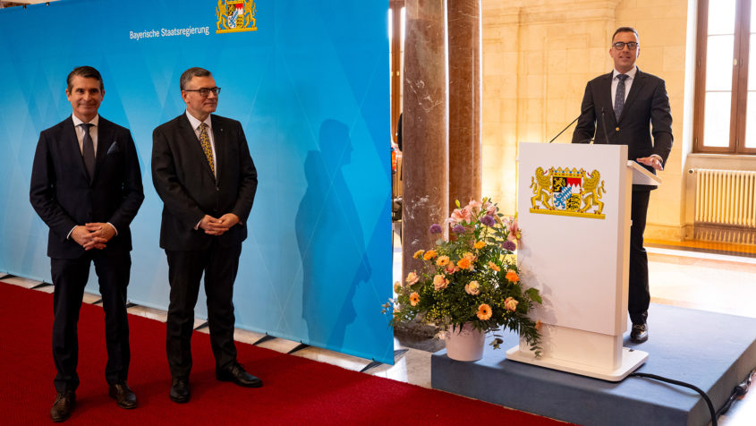 Europaminister Eric Beißwenger, Staatskanzleiminister Dr. Florian ...