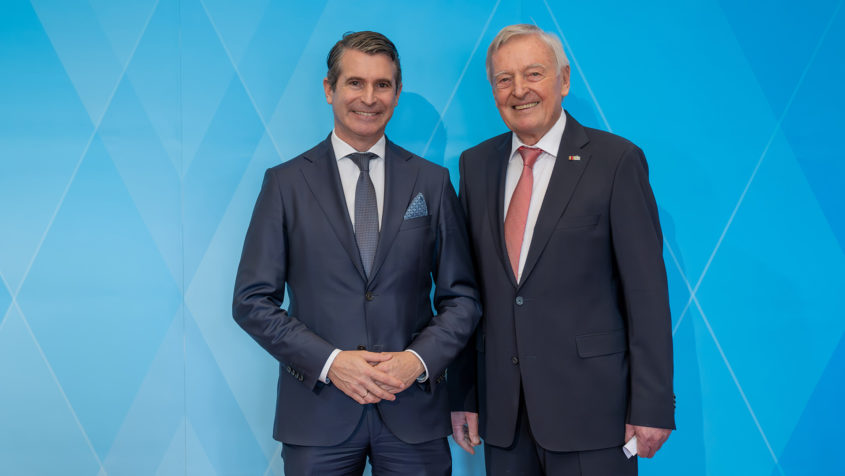 Europaminister Eric Beißwenger (links) und der Generalkonsul ...