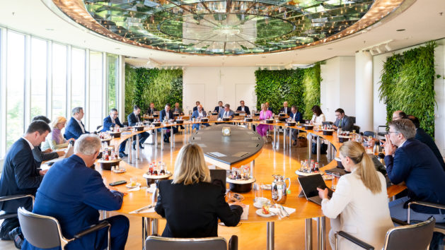 Das Kabinett befasst sich in seiner Sitzung am 14. Mai 2024 insbesondere mit Bauthemen.