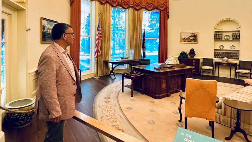 Ein Highlight in der Jimmy Carter Presidential Library: Eine Nachbildung des Oval Office.