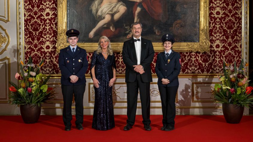 Ministerpräsident Dr. Markus Söder und Karin Baumüller-Söder ...