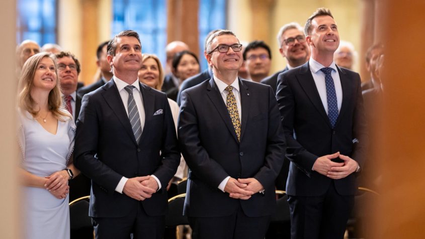 Europaminister Eric Beißwenger, Staatskanzleiminister Dr. Florian ...