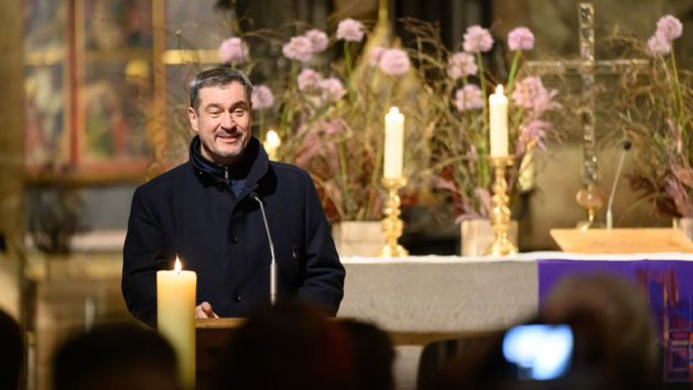 Ministerpräsident Dr. Markus Söder beim Festtag zum 600. Jahrestag der Heiligsprechung von St. Sebald in Nürnberg.