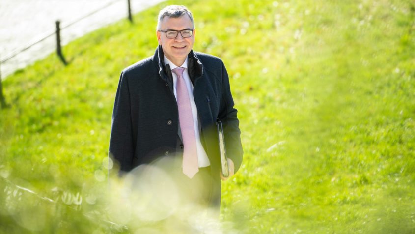 Staatskanzleiminister Dr. Florian Herrmann nach der Kabinettssitzung.