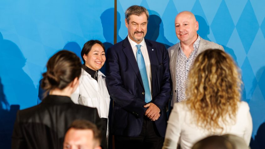 Erinnerungsfotos mit Ministerpräsident Dr. Markus Söder.
