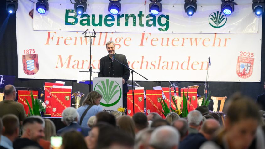 Ministerpräsident Dr. Markus Söder zu Gast beim Bauerntag des BBV Kreisverbands Ansbach.