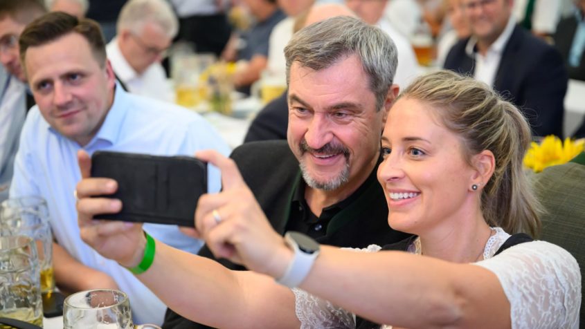 Selfie mit dem Bayerischen Ministerpräsidenten.