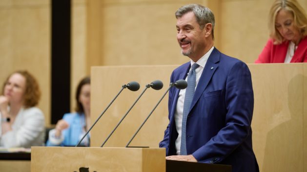 In der Plenarsitzung des Bundesrates hält Ministerpräsident Dr. Markus Söder eine Rede.
