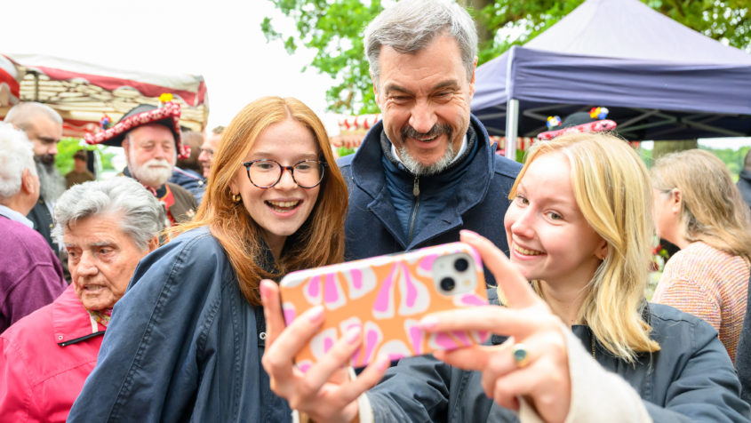 Selfie mit dem Bayerischen Ministerpräsidenten.