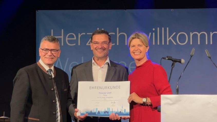 Staatsminister Dr. Florian Herrmann zu Gast beim Firmenjubiläum 150 Jahre Steinecker GmbH in Freising. © KRONES AG