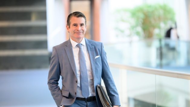 Europaminister Eric Beißwenger in der Staatskanzlei.