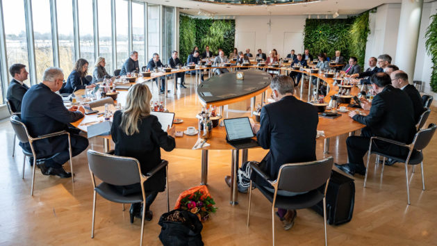 Kabinettssitzung in der Staatskanzlei.