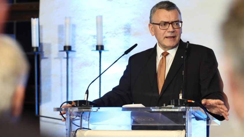 Staatsminister Dr. Florian Herrmann während des Staatsempfangs ...