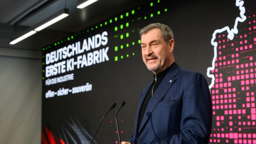 Ministerpräsident Dr. Markus Söder hält eine Rede anlässlich ...