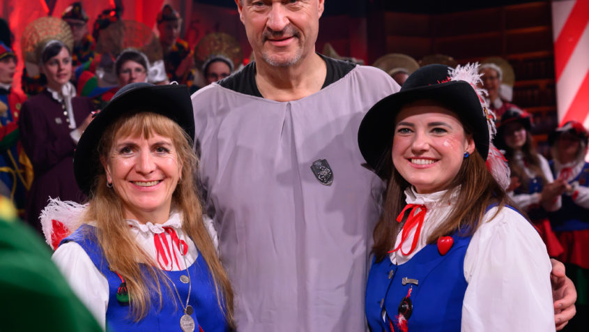 Erinnerungsbild mit dem Bayerischen Ministerpr&auml;sidenten.