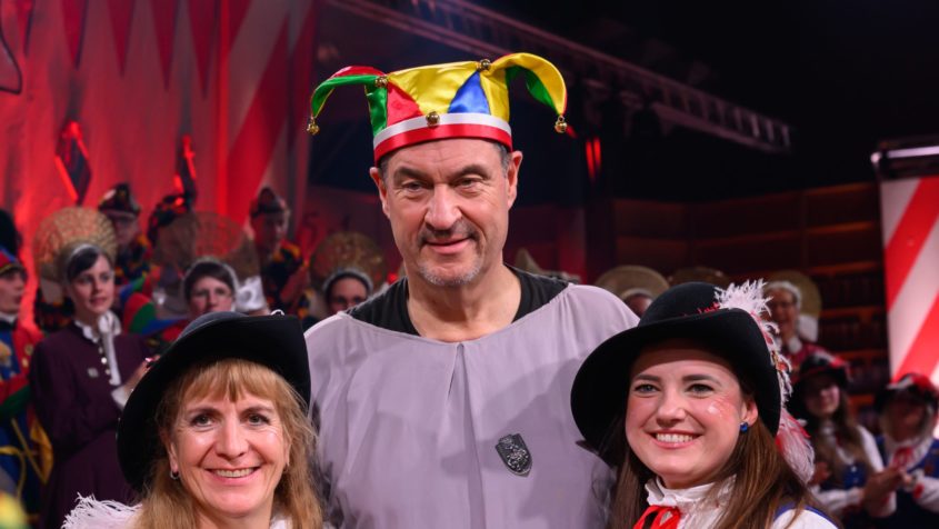 Erinnerungsbild mit dem Bayerischen Ministerpräsidenten.