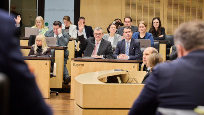 Foto: Staatsminister Dr. Florian Herrmann, MdL und Staatsminister Eric Beißwenger, MdL