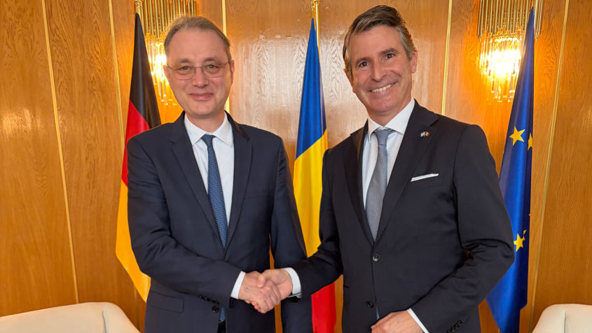 Der rumänische Staatssekretär im Außenministerium Luca Niculescu ...