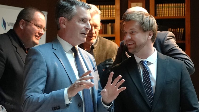 Europaminister Eric Beißwenger im Gespräch mit dem Vorstand ...