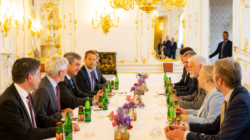 Im Gespräch: Ministerpräsident Dr. Markus Söder und der tschechische ...