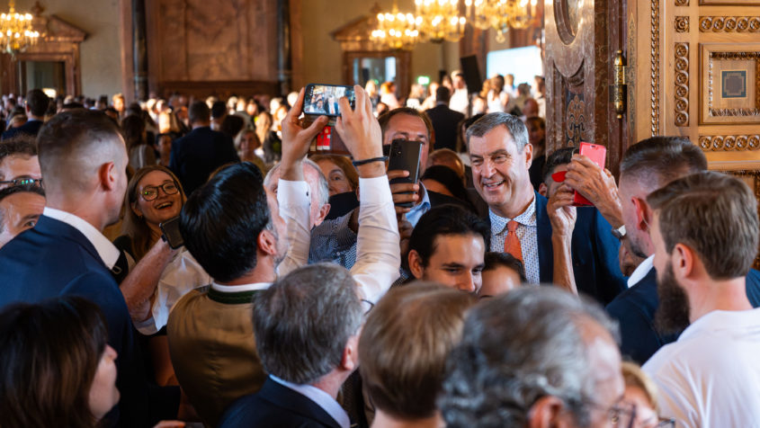 Selfie mit dem Bayerischen Ministerpräsidenten.